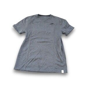 Lalabu Dad Shirt V-Neck Short Sleeve Babywearing Tee Gray Mens XL Extra-Large